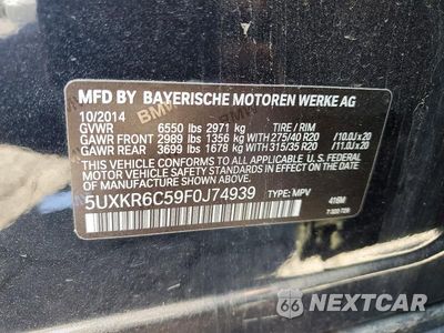 Zdjęcie 12 z 12 samochodu: 2015 BMW X5 XDRIVE50I VIN:5UXKR6C59F0J74939 - miniatura