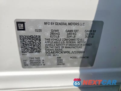 Zdjęcie 13 z 13 samochodu: 2020 BUICK ENCLAVE PREMIUM VIN:5GAERCKW0LJ210869 - miniatura