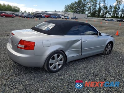 Trzecie zdjęcie samochodu z tyłu: 2006 AUDI A4 1.8 CABRIOLET VIN:WAUAC48H06K008333 - miniatura