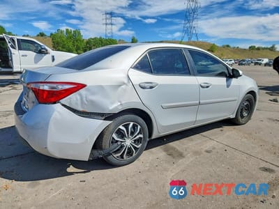 Trzecie zdjęcie samochodu z tyłu: 2014 TOYOTA COROLLA LE VIN:2T1BURHE9EC138344 - miniatura