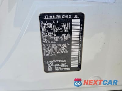 Zdjęcie 13 z 13 samochodu: 2015 INFINITI QX80 BASE VIN:JN8AZ2NF8F9570260 - miniatura