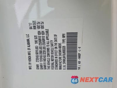 Zdjęcie 13 z 13 samochodu: 2018 HONDA ODYSSEY EXL VIN:5FNRL6H76JB003328 - miniatura