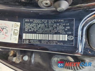 Zdjęcie 12 z 12 samochodu: 2016 LEXUS ES 350 VIN:58ABK1GGXGU031534 - miniatura