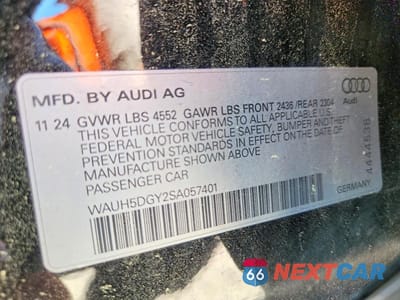 Zdjęcie 13 z 13 samochodu: 2025 AUDI S3 PREMIUM PLUS VIN:WAUH5DGY2SA057401 - miniatura