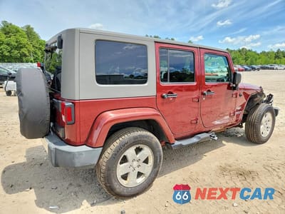 Trzecie zdjęcie samochodu z tyłu: 2010 JEEP WRANGLER UNLIMITED SAHARA VIN:1J4BA5H13AL111071 - miniatura