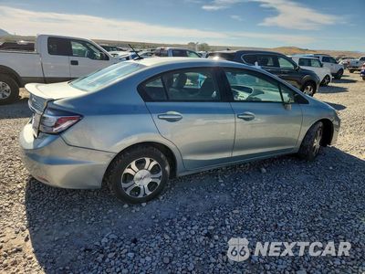 Trzecie zdjęcie samochodu z tyłu: 2013 HONDA CIVIC HYBRID L VIN:19XFB4F33DE004067 - miniatura