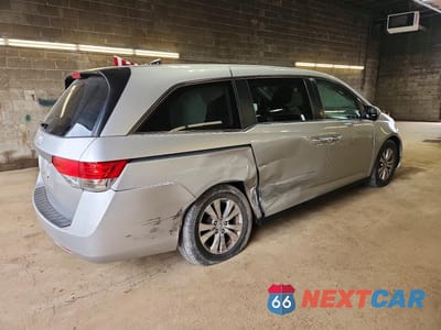 Trzecie zdjęcie samochodu z tyłu: 2014 HONDA ODYSSEY EXL VIN:5FNRL5H68EB137474 - miniatura