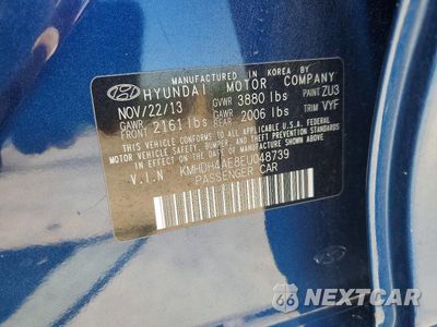 Zdjęcie 12 z 12 samochodu: 2014 HYUNDAI ELANTRA SE VIN:KMHDH4AE8EU048739 - miniatura