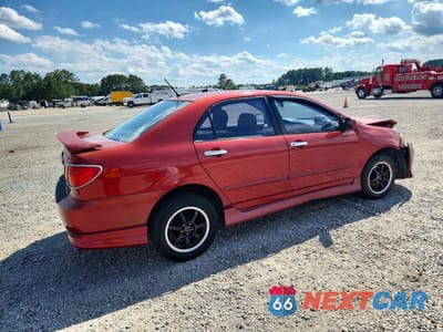 Trzecie zdjęcie samochodu z tyłu: 2003 TOYOTA COROLLA S VIN:2T1BR32E63C135003 - miniatura