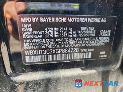 Zdjęcie 14 z 14 samochodu: 2016 BMW X1 XDRIVE28I VIN:WBXHT3C3XGP884728 - miniatura