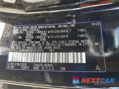 Zdjęcie 13 z 13 samochodu: 2023 TOYOTA HIGHLANDER XLE VIN:5TDKDRBHXPS010370 - miniatura