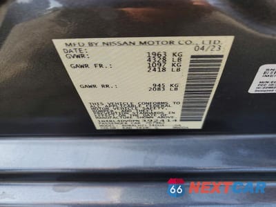 Zdjęcie 12 z 12 samochodu: 2023 NISSAN ALTIMA SV VIN:1N4BL4DV0PN392414 - miniatura