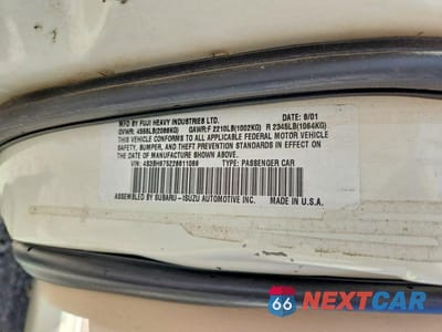 Zdjęcie 13 z 13 samochodu: 2002 SUBARU LEGACY OUTBACK AWP VIN:4S3BH675226611069 - miniatura