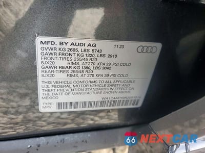 Zdjęcie 14 z 14 samochodu: 2024 AUDI SQ5 PRESTIGE VIN:WA1C4AFY0R2051014 - miniatura