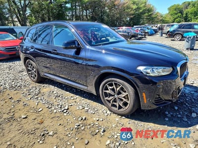 Czwarte zdjęcie samochodu z boku: 2022 BMW X3 M40I VIN:5UX83DP09N9L10320 - miniatura
