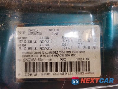 Zdjęcie 13 z 13 samochodu: 1997 DODGE DAKOTA VIN:1B7GG23X5VS131001 - miniatura