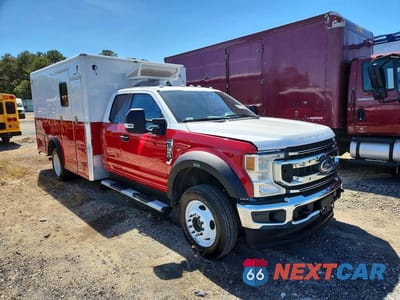 Czwarte zdjęcie samochodu z boku: 2020 FORD F550 SUPER DUTY VIN:1FD0X5HT0LED25015 - miniatura