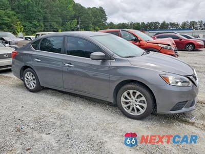 Czwarte zdjęcie samochodu z boku: 2019 NISSAN SENTRA SV VIN:3N1AB7AP4KY392740 - miniatura