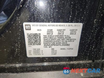 Zdjęcie 13 z 13 samochodu: 2026 CHEVROLET EQUINOX LT VIN:3GNAXPEG0TL243482 - miniatura