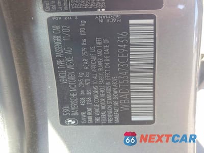 Zdjęcie 12 z 12 samochodu: 2003 BMW 530 I VIN:WBADT53473CE94316 - miniatura