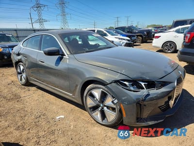 Czwarte zdjęcie samochodu z boku: 2026 BMW I4 XDRIVE 40 VIN:WBY43HD03TFW61023 - miniatura