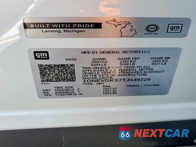 Zdjęcie 13 z 13 samochodu: 2026 CHEVROLET TRAVERSE LT VIN:1GNEVGKS7TJ339729 - miniatura