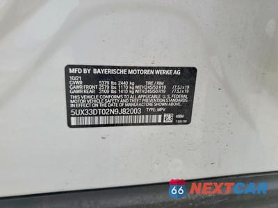 Zdjęcie 13 z 13 samochodu: 2022 BMW X4 XDRIVE30I VIN:5UX33DT02N9J82003 - miniatura