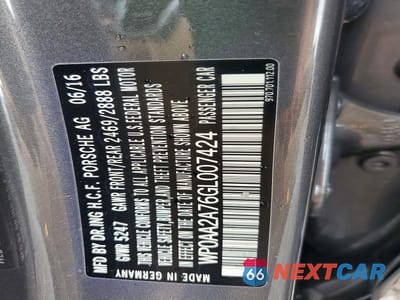 Zdjęcie 13 z 13 samochodu: 2016 PORSCHE PANAMERA 2 VIN:WP0AA2A76GL007424 - miniatura