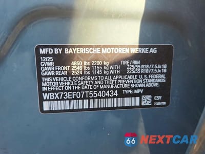 Zdjęcie 13 z 13 samochodu: 2026 BMW X1 XDRIVE28I VIN:WBX73EF07T5540434 - miniatura