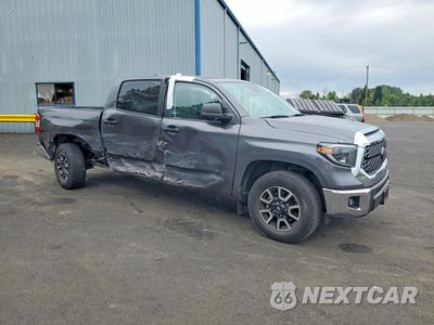 Czwarte zdjęcie samochodu z boku: 2021 TOYOTA TUNDRA CREWMAX SR5 VIN:5TFEY5F11MX286675 - miniatura