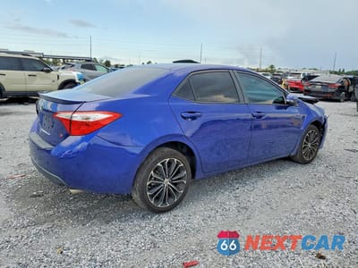 Trzecie zdjęcie samochodu z tyłu: 2016 TOYOTA COROLLA S PLUS VIN:2T1BURHE5GC609750 - miniatura
