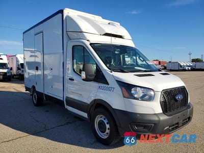 Czwarte zdjęcie samochodu z boku: 2020 FORD TRANSIT DELIVERY TRUCK VIN:1FDBW5Z86LKA95584 - miniatura