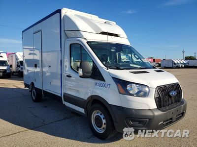 Czwarte zdjęcie samochodu z boku: 2020 FORD TRANSIT DELIVERY TRUCK VIN:1FDBW5Z86LKA95584 - miniatura