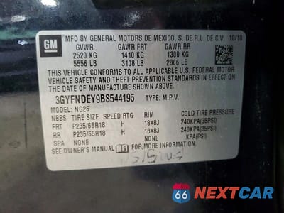 Zdjęcie 14 z 14 samochodu: 2011 CADILLAC SRX LUXURY COLLECTION VIN:3GYFNDEY9BS544195 - miniatura