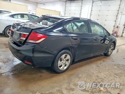 Trzecie zdjęcie samochodu z tyłu: 2013 HONDA CIVIC LX VIN:19XFB2F50DE096986 - miniatura