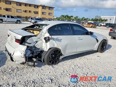 Trzecie zdjęcie samochodu z tyłu: 2021 BMW M3 COMPETITION VIN:WBS33AY05MFL34986 - miniatura