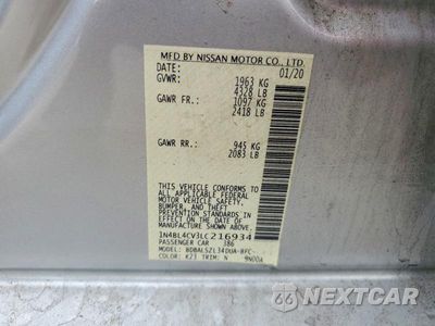 Zdjęcie 12 z 12 samochodu: 2020 NISSAN ALTIMA SR VIN:1N4BL4CV3LC216934 - miniatura