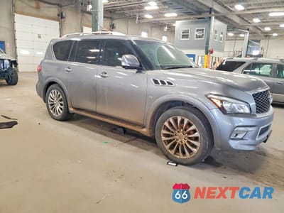 Czwarte zdjęcie samochodu z boku: 2016 INFINITI QX80 BASE VIN:JN8AZ2NE3G9120346 - miniatura