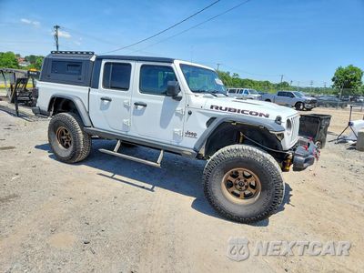Czwarte zdjęcie samochodu z boku: 2020 JEEP GLADIATOR RUBICON VIN:1C6JJTBGXLL156201 - miniatura