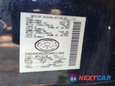 Zdjęcie 13 z 13 samochodu: 2005 INFINITI QX56 BASE VIN:5N3AA08C85N801269 - miniatura