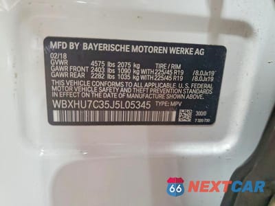 Zdjęcie 13 z 13 samochodu: 2018 BMW X1 SDRIVE28I VIN:WBXHU7C35J5L05345 - miniatura