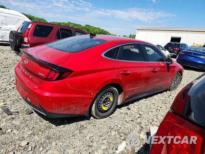 Trzecie zdjęcie samochodu z tyłu: 2020 HYUNDAI SONATA HYBRID SEL VIN:KMHL34JJ7LA015706 - miniatura
