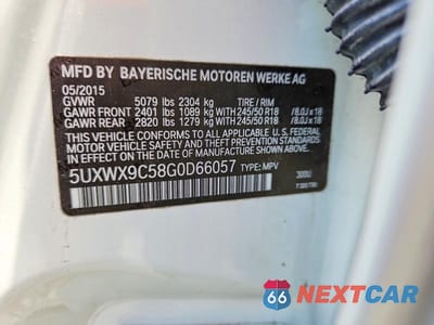 Zdjęcie 13 z 13 samochodu: 2016 BMW X3 XDRIVE28I VIN:5UXWX9C58G0D66057 - miniatura