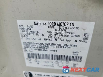 Zdjęcie 12 z 12 samochodu: 2013 FORD F150 SVT RAPTOR VIN:1FTFW1R61DFC11958 - miniatura