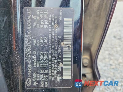 Zdjęcie 13 z 13 samochodu: 2008 HYUNDAI SANTA FE SE VIN:5NMSH13E28H208231 - miniatura