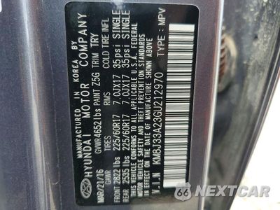 Zdjęcie 13 z 13 samochodu: 2016 HYUNDAI TUCSON ECO VIN:KM8J33A23GU212970 - miniatura