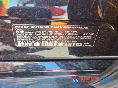 Zdjęcie 14 z 14 samochodu: 2021 BMW X5 XDRIVE45E VIN:5UXTA6C01M9D84012 - miniatura