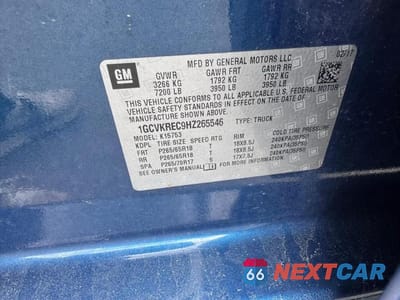 Zdjęcie 12 z 12 samochodu: 2017 CHEVROLET SILVERADO K1500 LT VIN:1GCVKREC9HZ265546 - miniatura