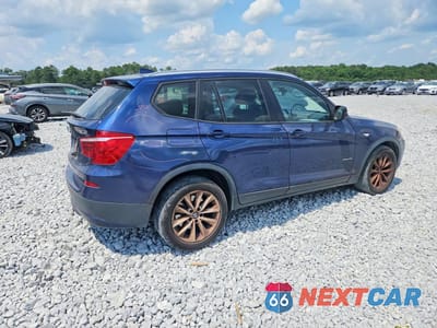 Trzecie zdjęcie samochodu z tyłu: 2013 BMW X3 XDRIVE28I VIN:5UXWX9C55D0A24710 - miniatura