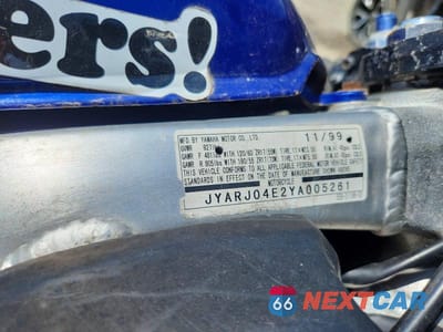 Zdjęcie 8 z 8 samochodu: 2000 YAMAHA YZFR6 L VIN:JYARJ04E2YA005261 - miniatura